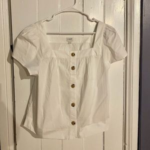 J Crew square neck blouse